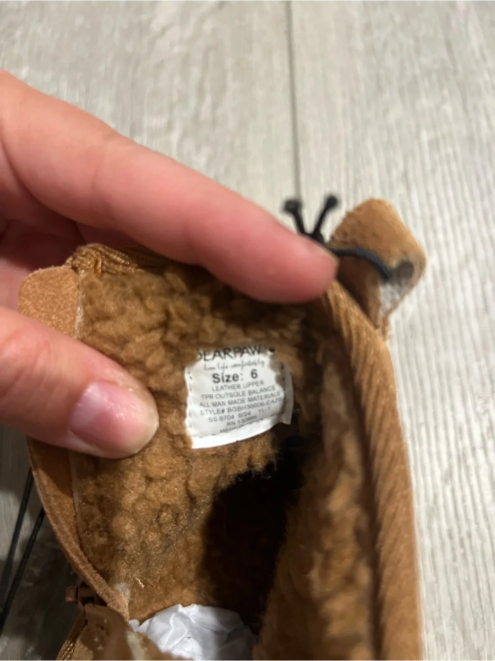 BearPaw Kids Demi Hickory Brown Suede Cozy Ankle Boot